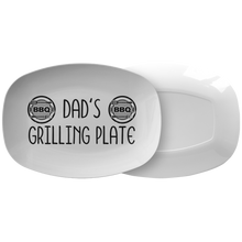 Load image into Gallery viewer, Dad&#39;s Grilling Plate, Dad&#39;s Grilling Platter, BBQ Platter, Gift for Dad
