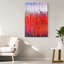 Load image into Gallery viewer, Original Abstract Red Painting, Signed 1st in Series of 10, 30X20X0.9
