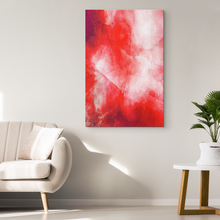 Load image into Gallery viewer, Abstract Red Air and Smoke Canvas
