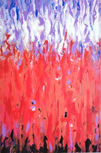 Load image into Gallery viewer, Signed 2nd in Series of 10, Original Abstract Red Painting, 30X20X0.9
