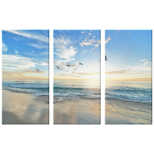 Load image into Gallery viewer, Beach Sunrise Triptych
