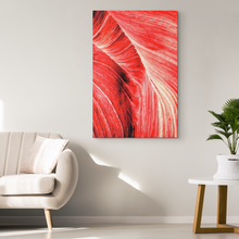 Load image into Gallery viewer, Deep Red Abstract Painting on Canvas Inspired by Sandstone
