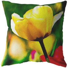 Load image into Gallery viewer, Yellow Flower Pillow to Match Canvas Painting
