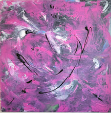 Load image into Gallery viewer, &quot;Pink Cosmos&quot;, 24X24, Original Signed Abstract Painting
