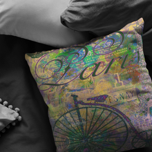 Load image into Gallery viewer, Paris Vintage Look 1890s Pillow
