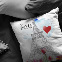 Load image into Gallery viewer, Paris Pillow Stuffed and Sewn Eiffel Tower
