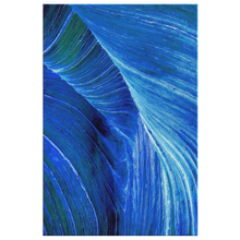 Load image into Gallery viewer, Deep Blue Abstract Painting on Canvas Inspired by Sandstone
