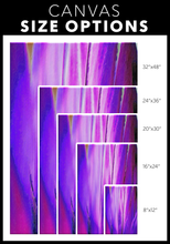 Load image into Gallery viewer, Abstract Palm Leaves Purple Canvas Painting

