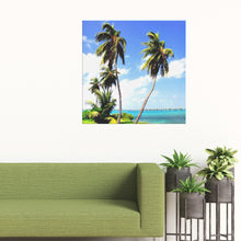Load image into Gallery viewer, Key West Palms Square Canvas Painting
