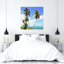 Load image into Gallery viewer, Key West Palms Square Canvas Painting

