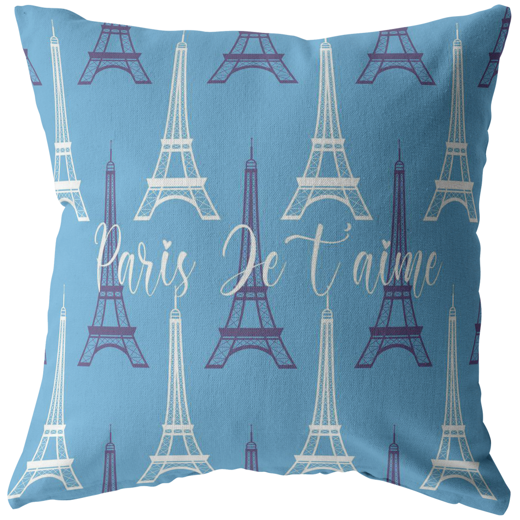 Paris Eiffel Tower Pillow