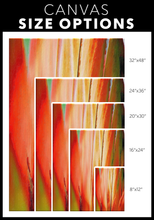 Load image into Gallery viewer, Abstract Palm Leaves Orange Canvas Painting
