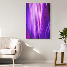 Load image into Gallery viewer, Abstract Palm Leaves Purple Canvas Painting
