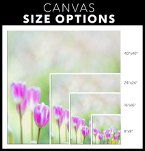 Load image into Gallery viewer, Tulips in the Mist Square Canvas Painting Modern Style
